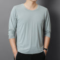 Mens Summer Long Sleeve Ice Silk T-Shirt