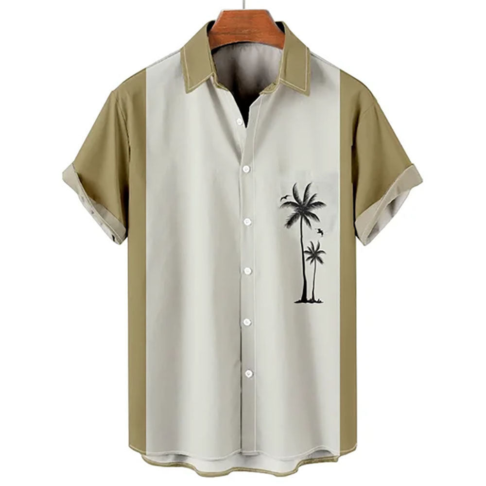 Summer Casual Shirt, Chinese Trendy Cross-border Men's Top