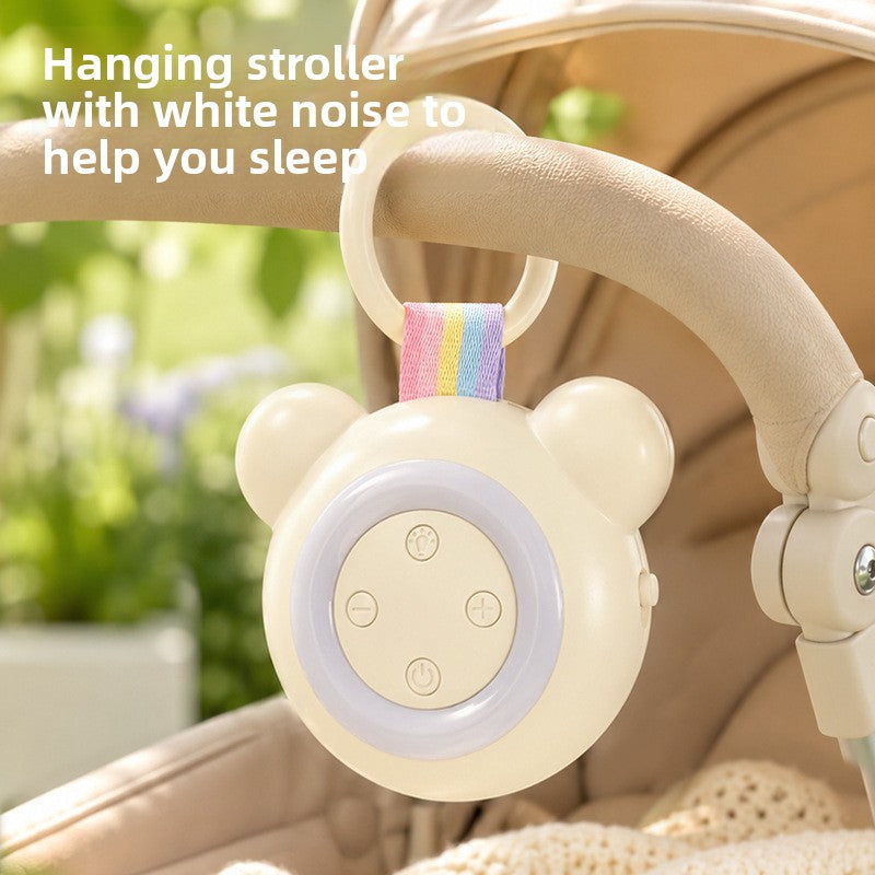 White Noise Baby Sleep Soother with Intelligent Cry Detection and Colorful Night Light