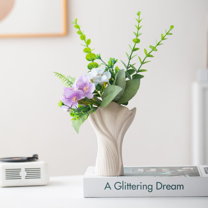 White Ceramic Vase Ornaments