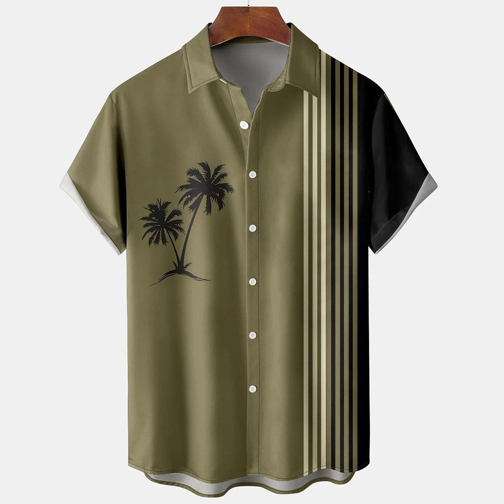 Summer Casual Shirt, Chinese Trendy Cross-border Men's Top
