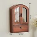 Solid Wood Desktop Storage Organizer with Drawer