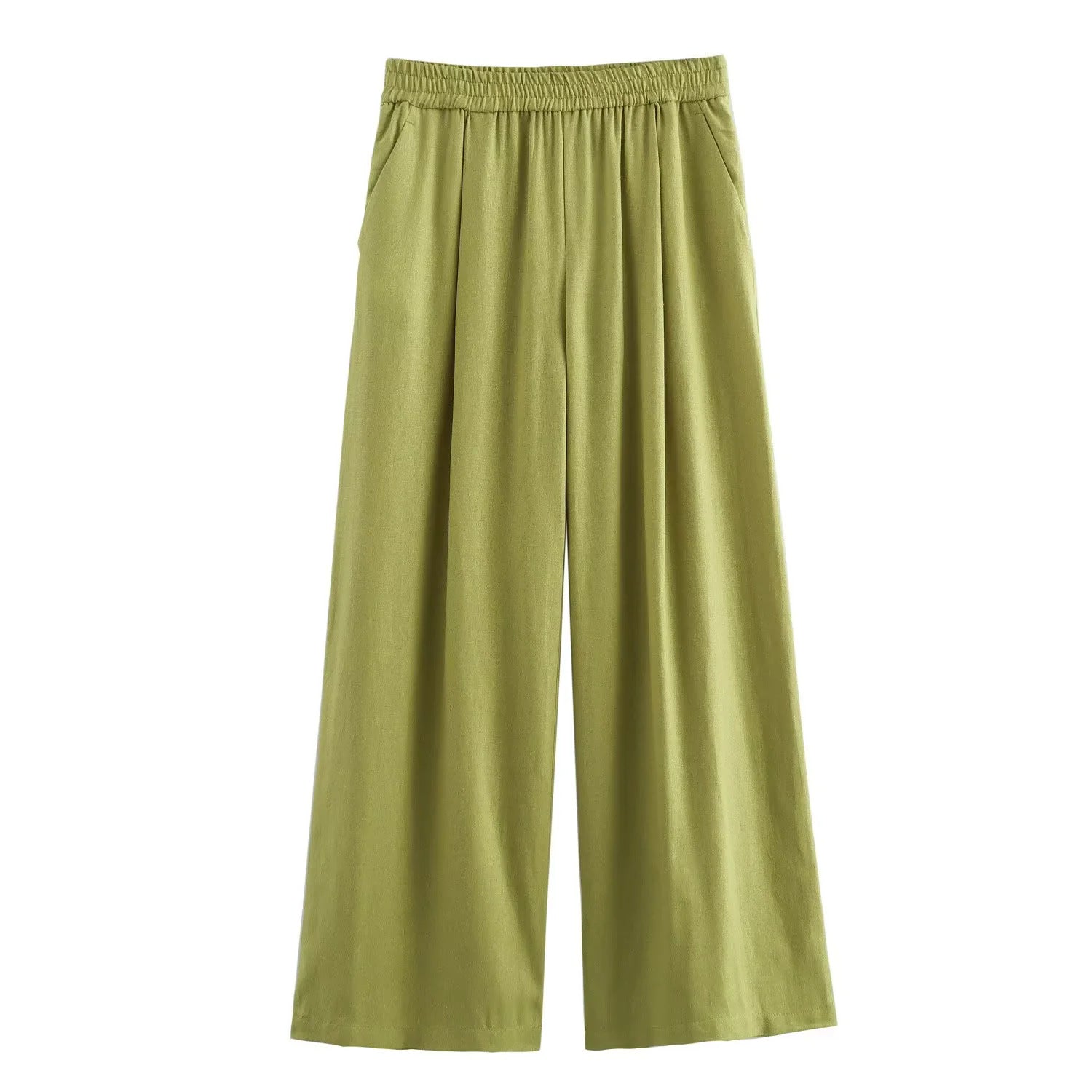 Linen Shirt Straight Trousers