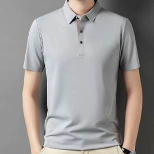 Seamless Ice Silk Polo Shirt