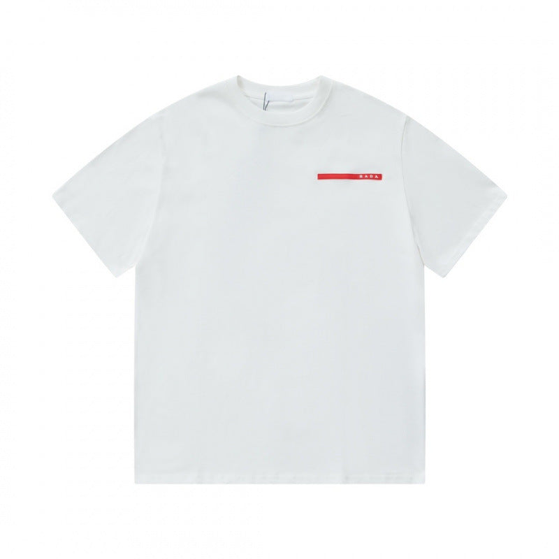 Mens Cotton T-Shirt with Metal Logo