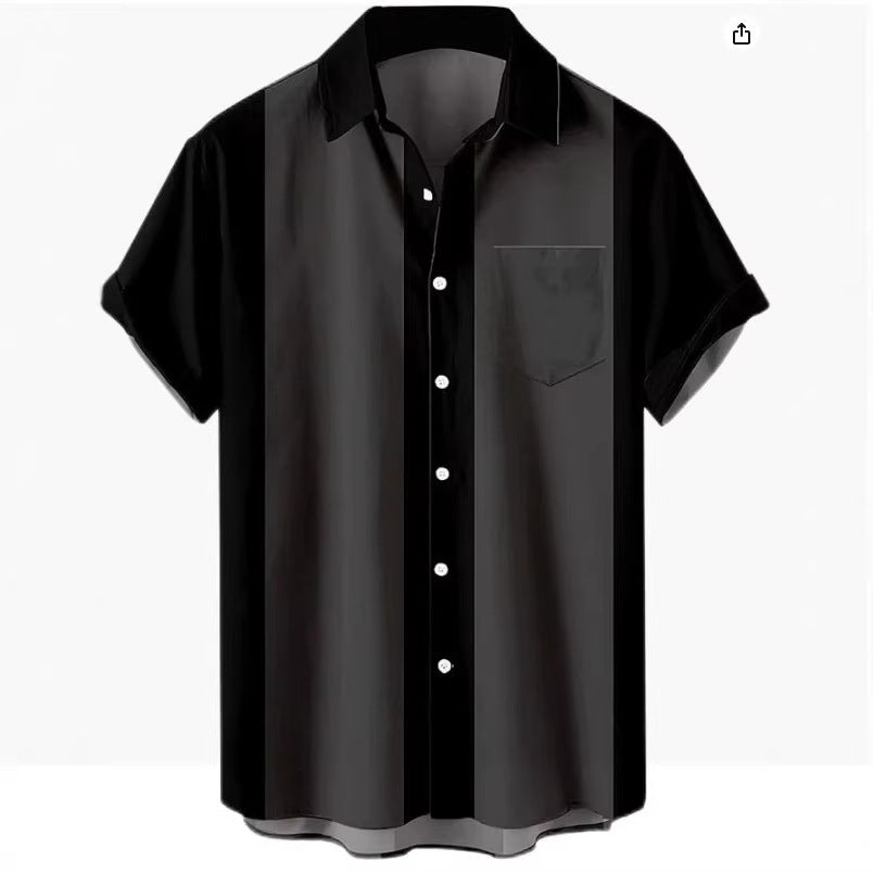 2026 Ice Silk Breathable Men's Short-Sleeved Shirt, Light Business Casual, Versatile, Loose Fit, Slimming Shirt, Available in Multiple Colors
