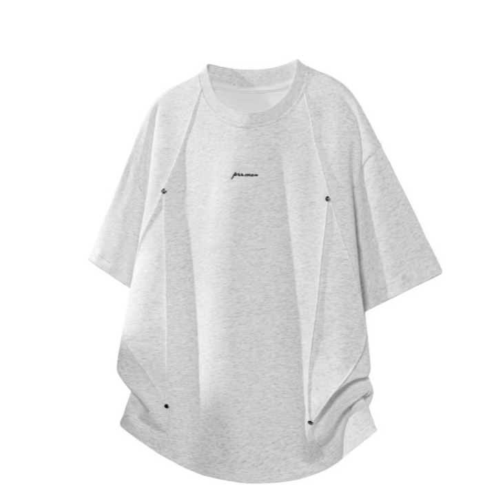 Men's 3D Pleated Short Sleeve T-Shirt