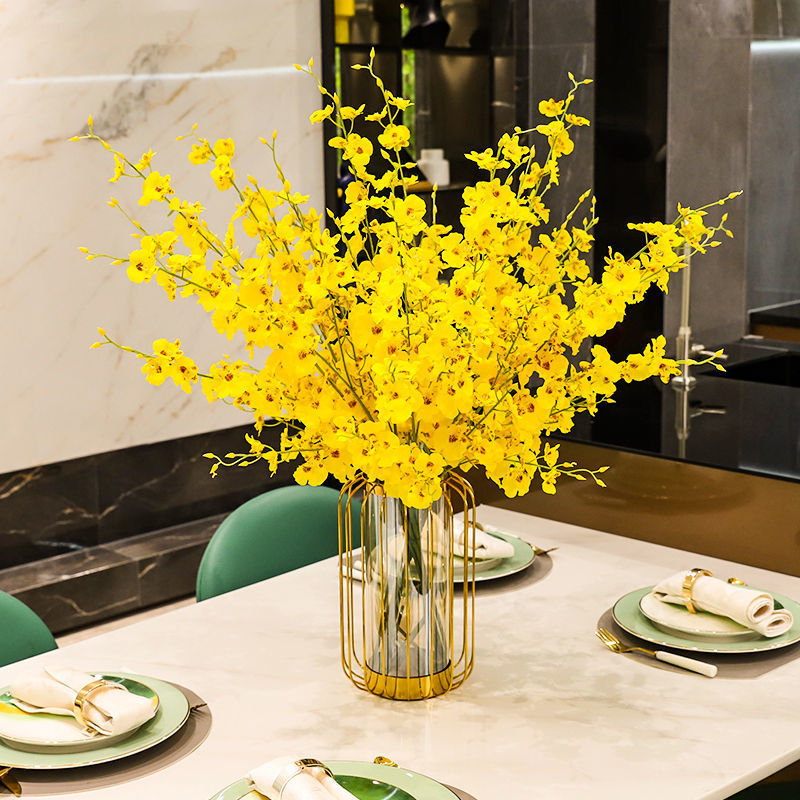 Artificial Yellow Five-Pointed Flower