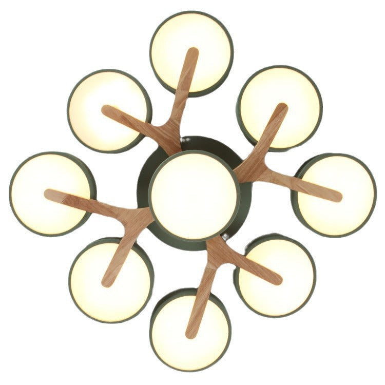 Nordic Wooden Branch Ceiling Light