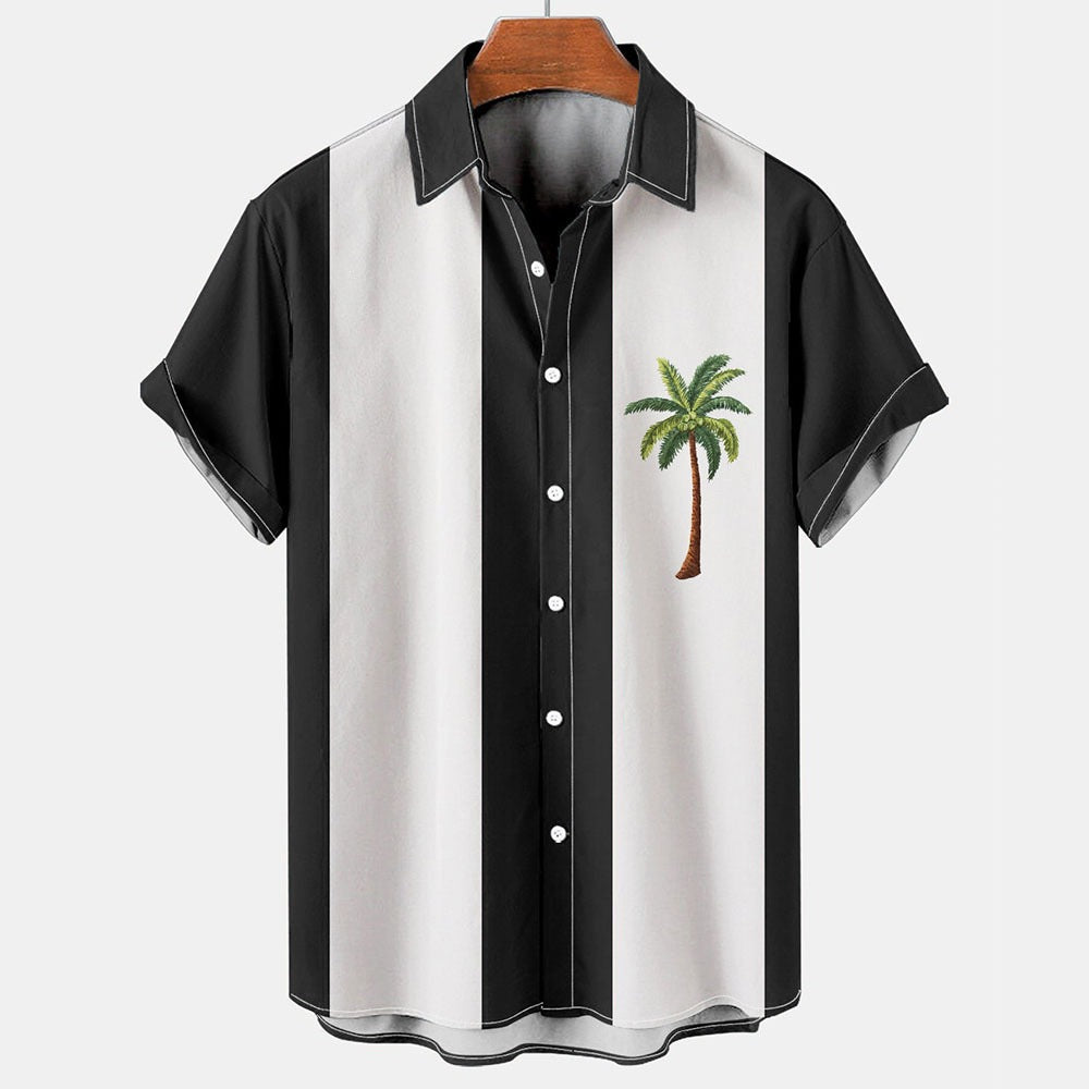 Summer Casual Shirt, Chinese Trendy Cross-border Men's Top