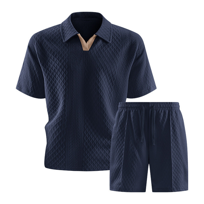 Mens Short Sleeve T-Shirt and Shorts Set