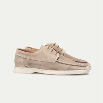 Mens Lace-Up Casual Loafers with Tassel