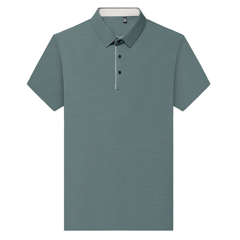Seamless Ice Silk Polo Shirt