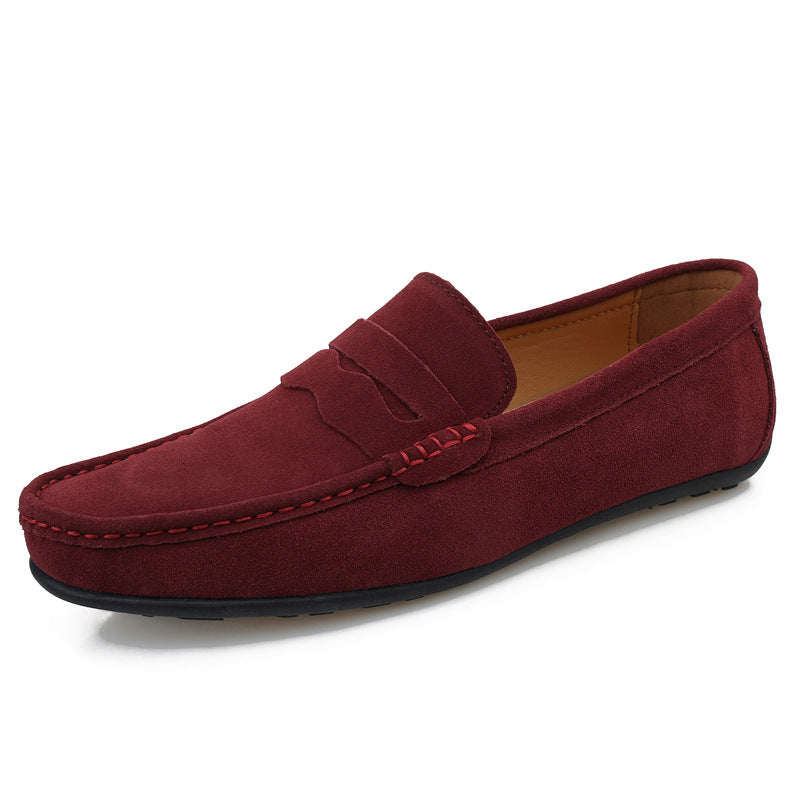 Mens Suede Driving Casual Shoes