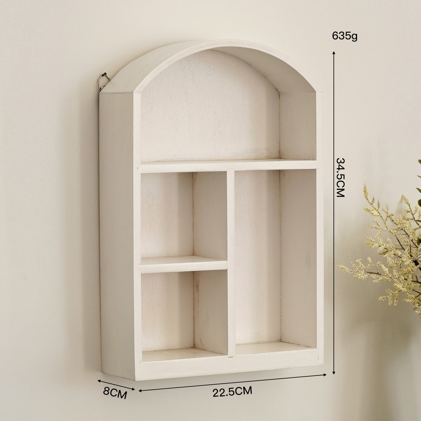 Solid Wood Desktop Storage Organizer with Drawer