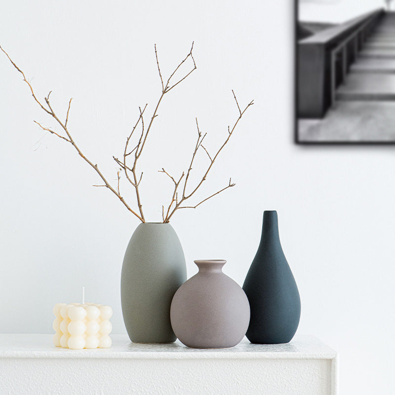 Nordic Morandi Ceramic Vase