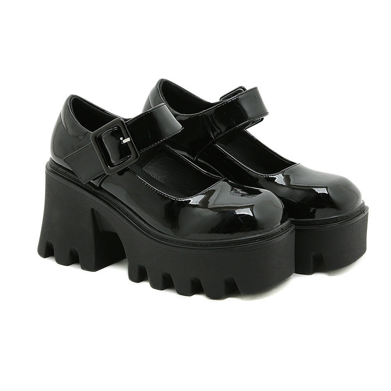 Mary Jane Platform Heeled Shoes for Women