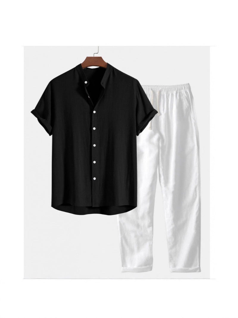 Men's Slim Fit Printing Short Sleeve Shirt
