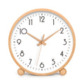 Japanese Style Solid Wood Table Clock Silent Modern Home Decor