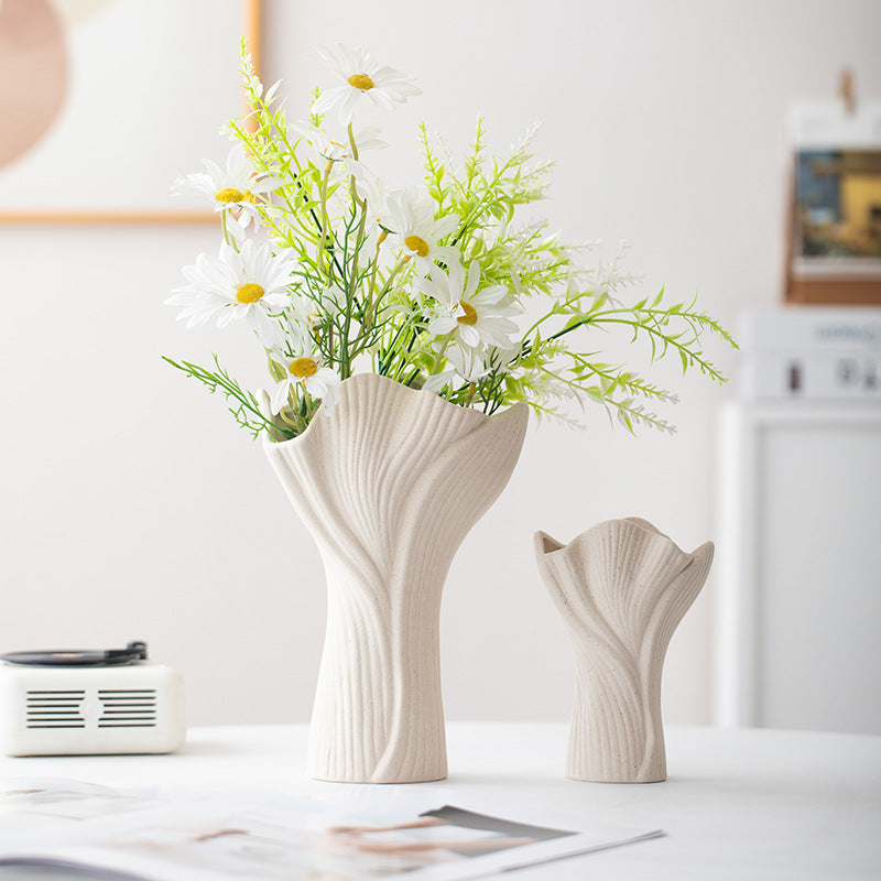 White Ceramic Vase Ornaments