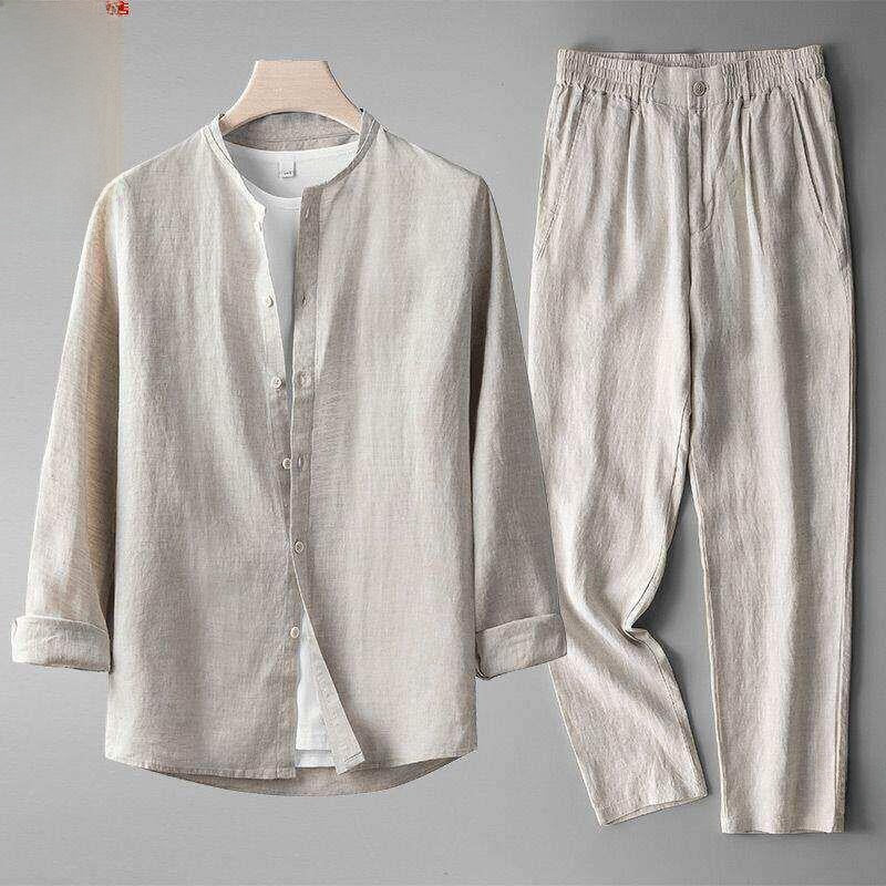 Summer men's top and long pants