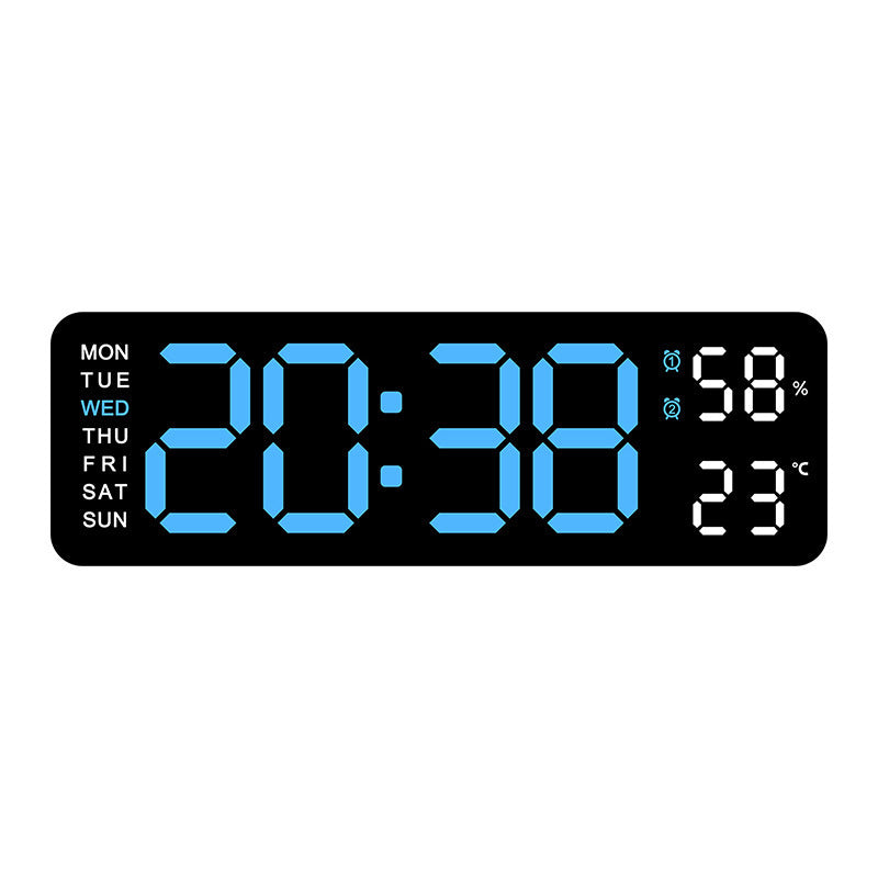 5503 Cross-Border Hot-Selling Electronic Clock, Simple Multi-Functional Clock, Rectangular Large Font Alarm Clock, Can Be Hung or Stood Upright