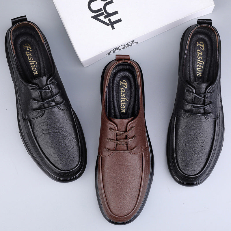 Men's Leather Lace-Up Loafers