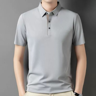 Seamless Ice Silk Polo Shirt