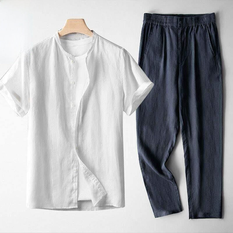 Summer men's top and long pants