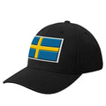 Swedish Flag Printed Baseball Cap Outdoor Sun Protection Peaked Cap