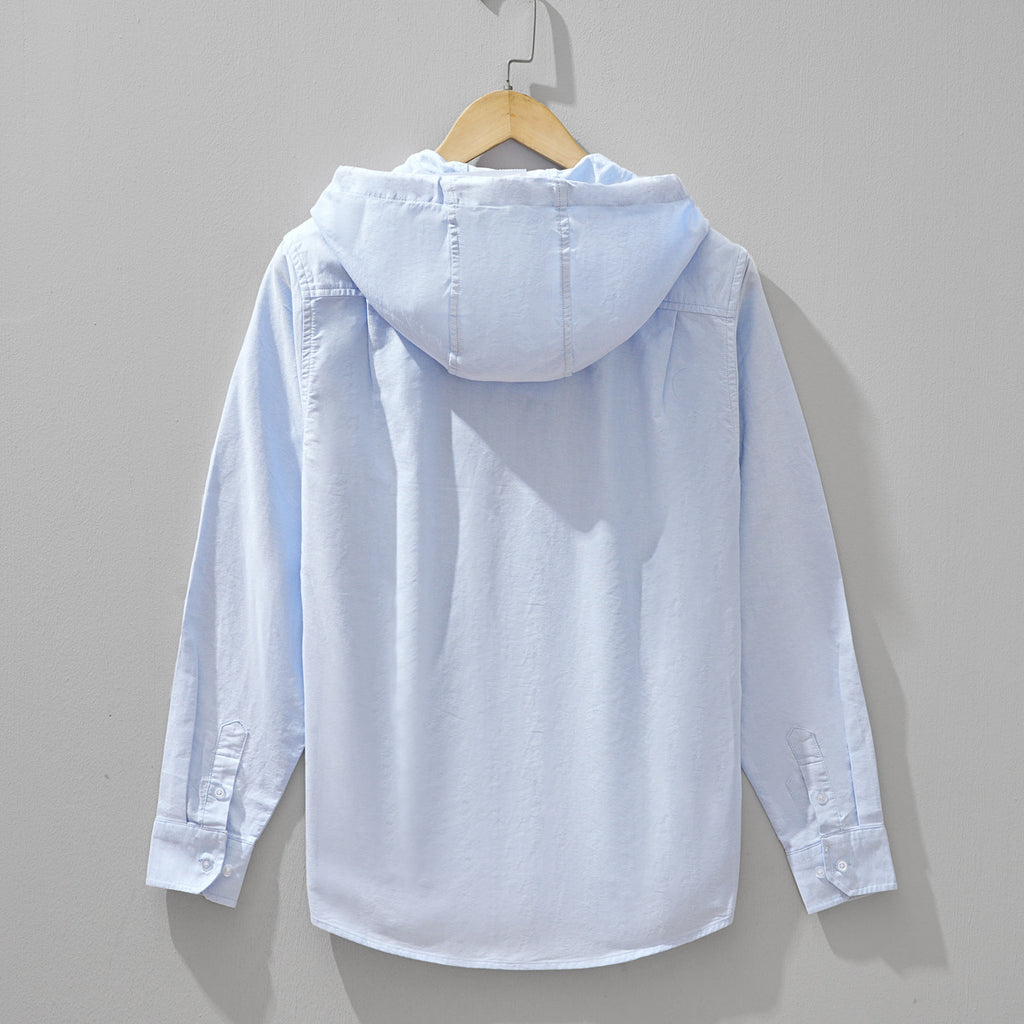 Mens Hooded Cotton Shirt