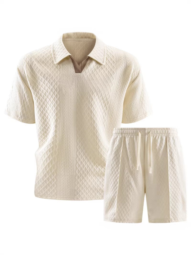 Mens Short Sleeve T-Shirt and Shorts Set