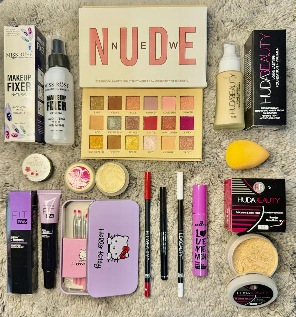 13 in one makeup kit with eyes shadow foundation and brushes