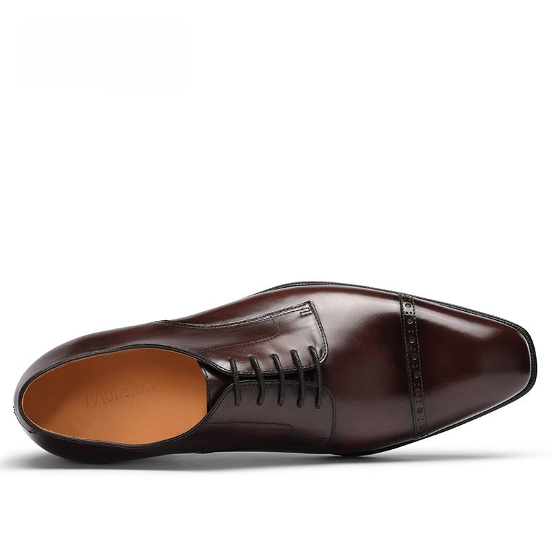 Men's Formal Derby Leather Shoes