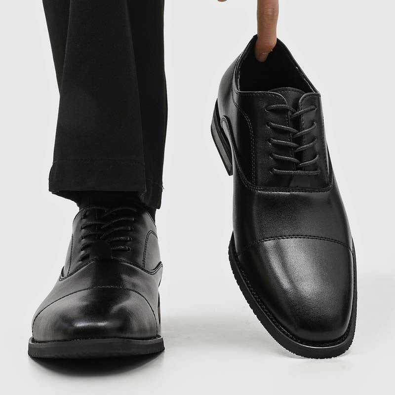 Elevating Casual Platform Leather Shoes