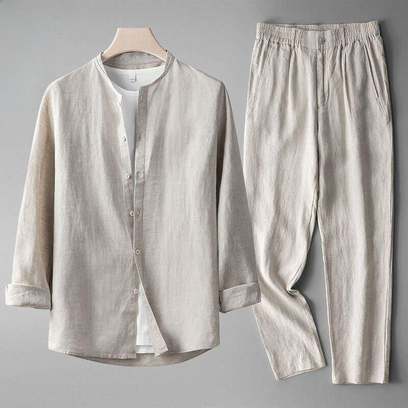Summer men's top and long pants