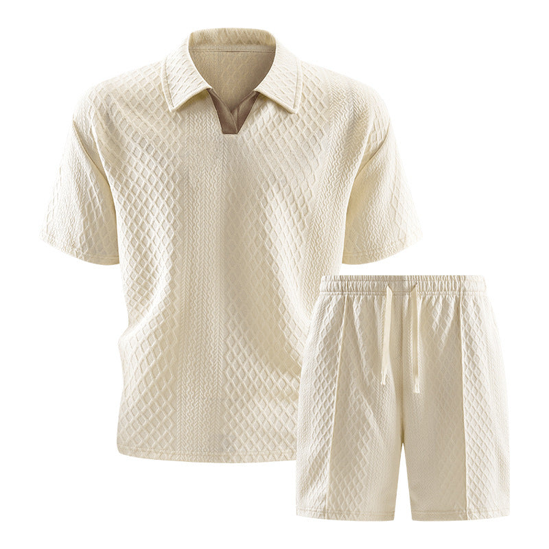 Mens Short Sleeve T-Shirt and Shorts Set