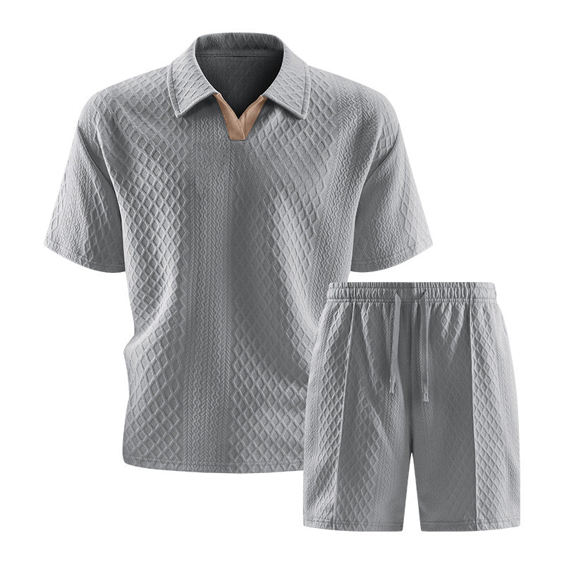 Mens Short Sleeve T-Shirt and Shorts Set