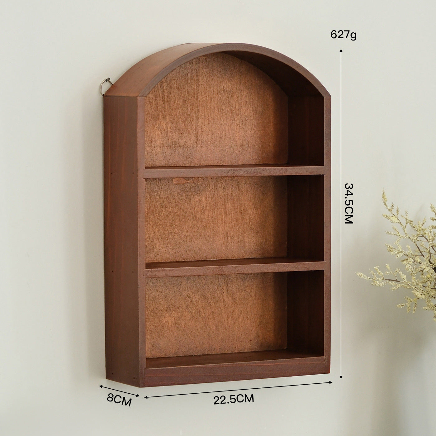Solid Wood Desktop Storage Organizer with Drawer