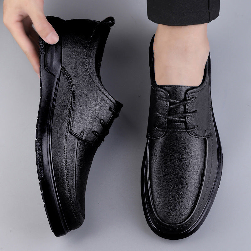 Men's Leather Lace-Up Loafers