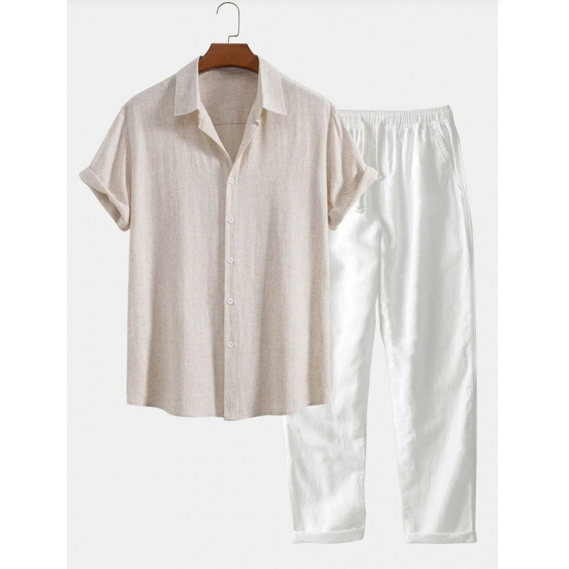 Men's Slim Fit Printing Short Sleeve Shirt