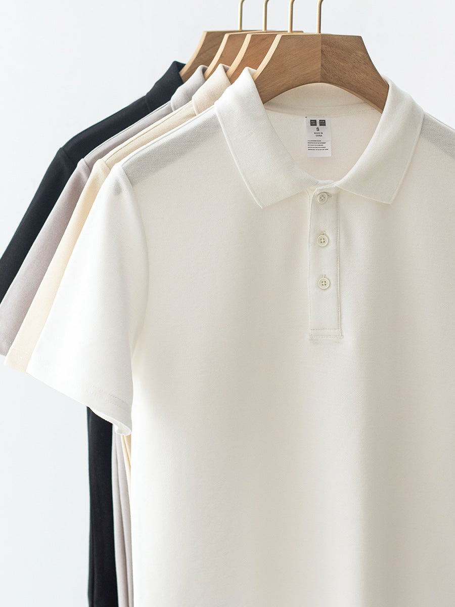 Men's Cotton Polo Shirt Short Sleeve Casual