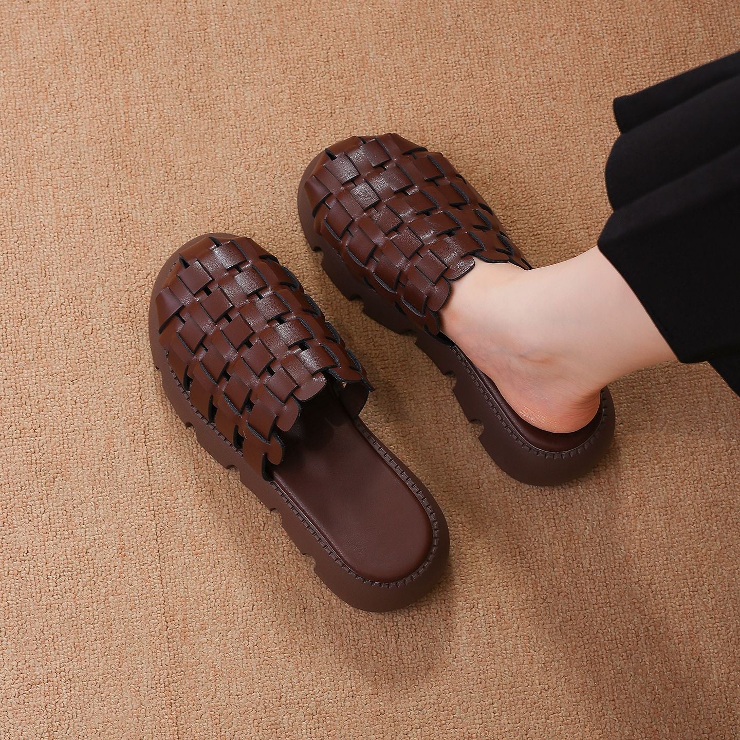 Woven Platform Sandals