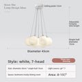 French Style Bubble Moon Planet Chandelier LED Hanging Light