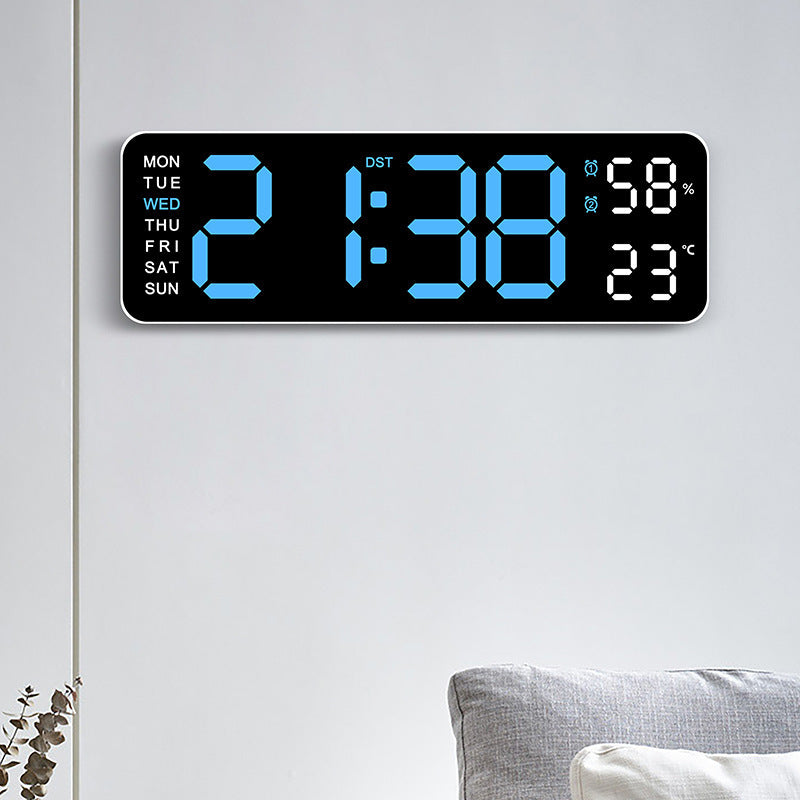 5503 Cross-Border Hot-Selling Electronic Clock, Simple Multi-Functional Clock, Rectangular Large Font Alarm Clock, Can Be Hung or Stood Upright