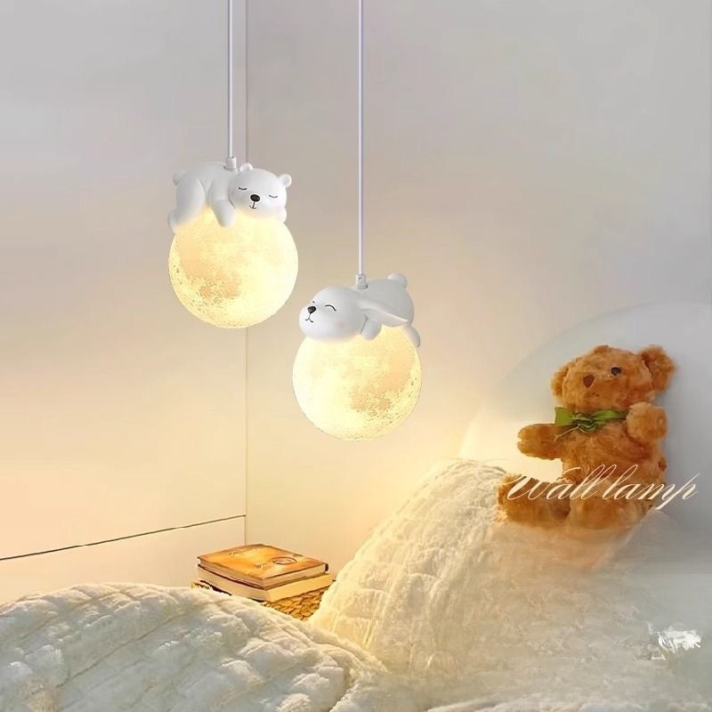 Modern Animal Design LED Bedside Chandelier