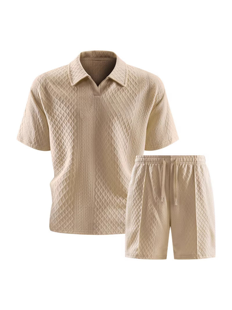 Mens Short Sleeve T-Shirt and Shorts Set