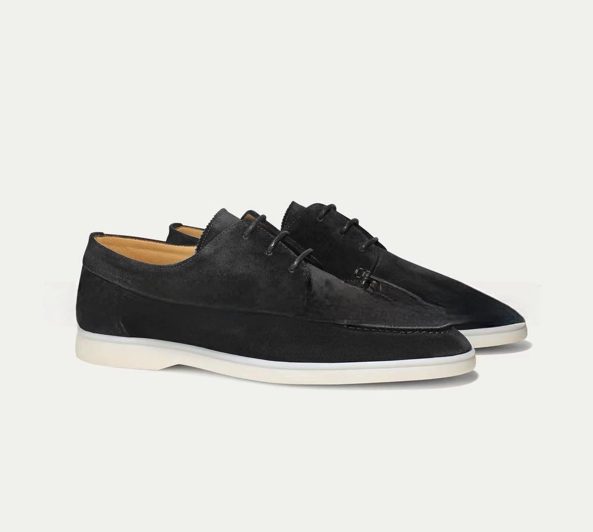 Mens Lace-Up Casual Loafers with Tassel