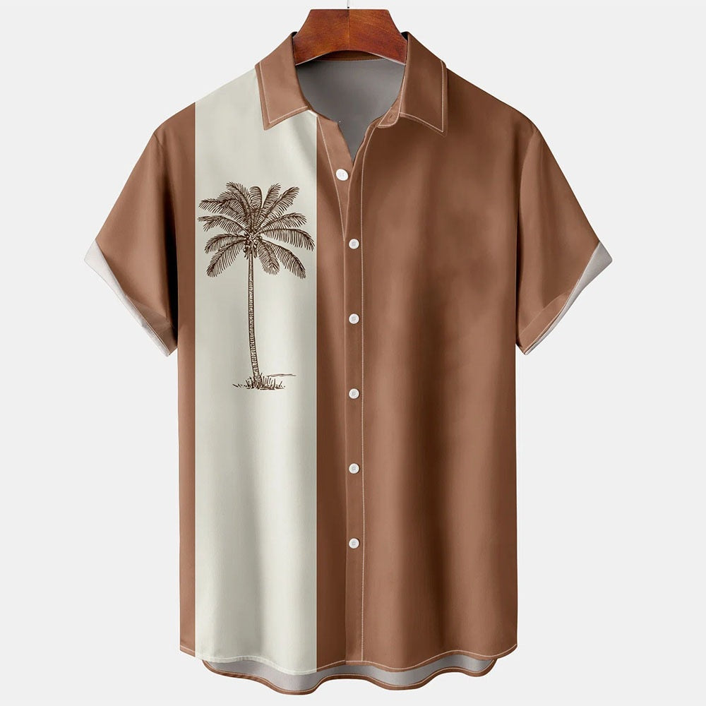 Summer Casual Shirt, Chinese Trendy Cross-border Men's Top