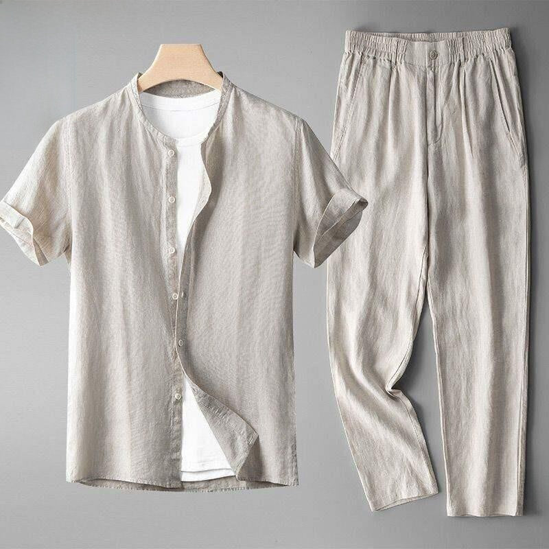 Summer men's top and long pants